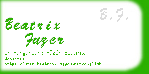 beatrix fuzer business card